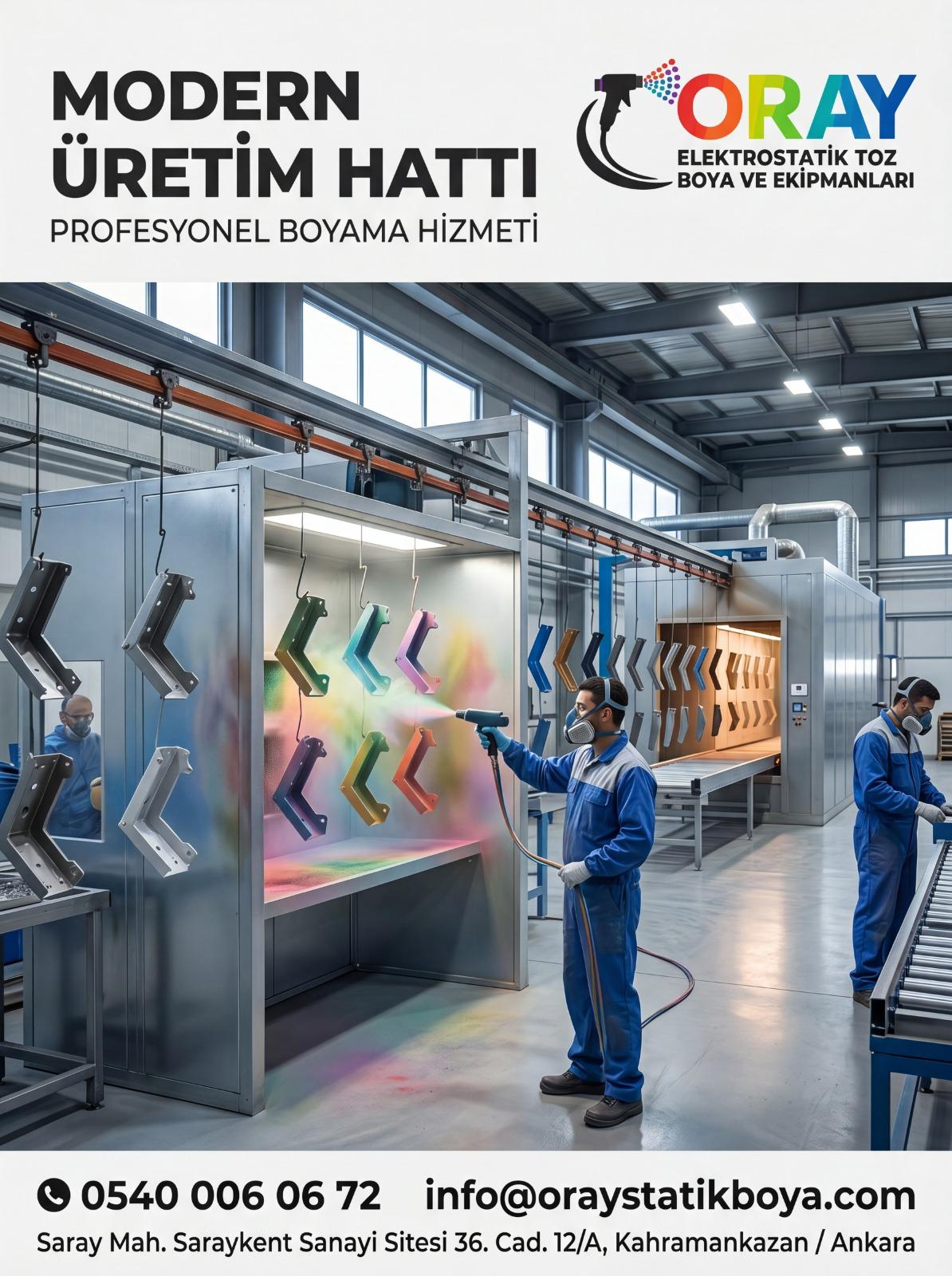 Boya kabininde elektrostatik uygulama