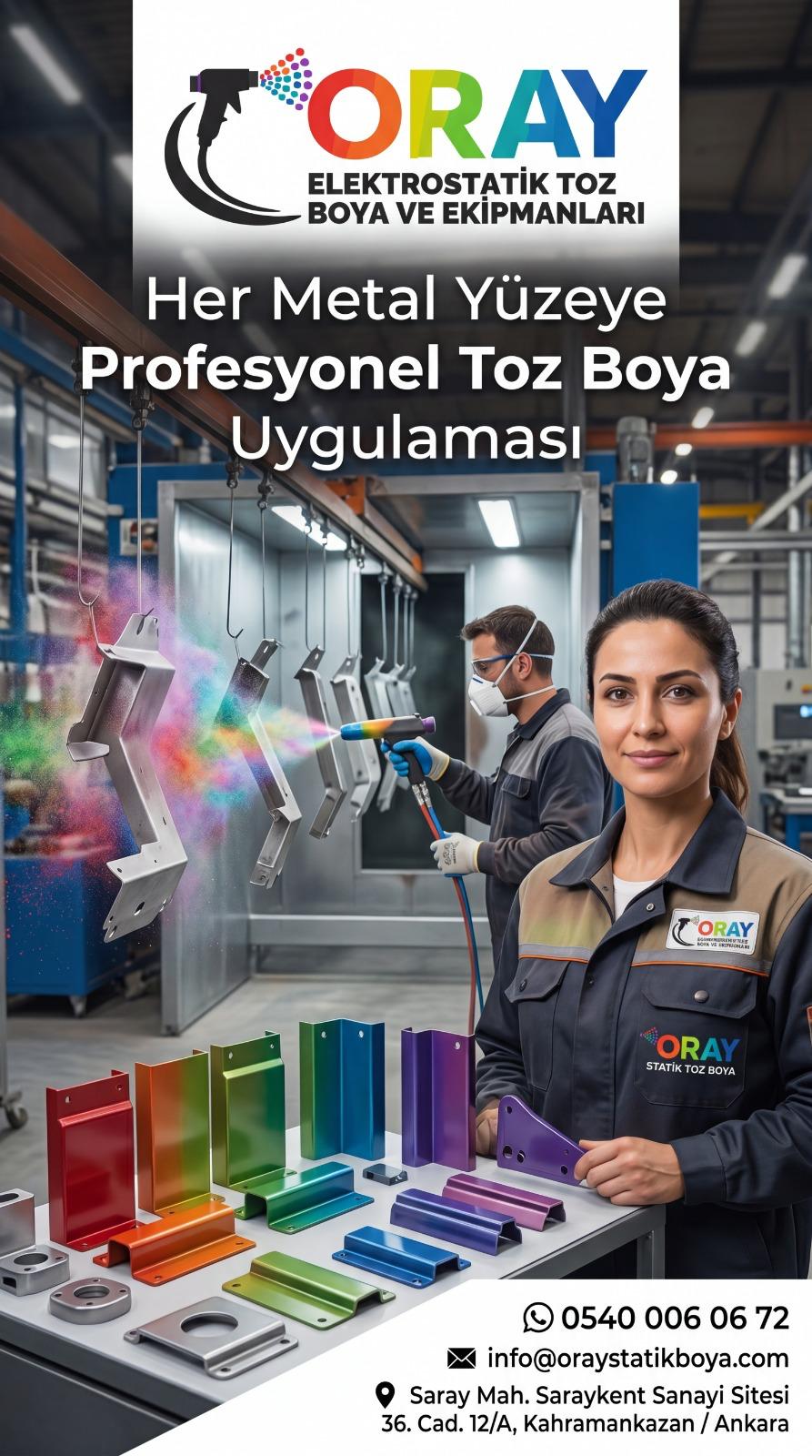 Profesyonel toz boya uygulaması