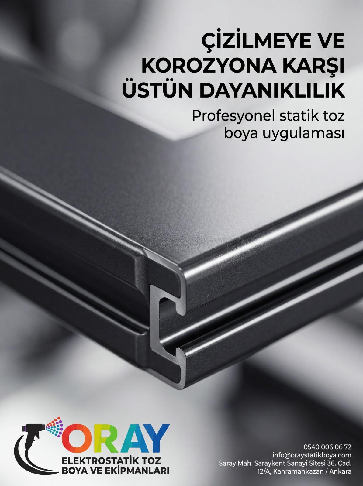 Dayanıklı toz boya kaplama yakın çekim
