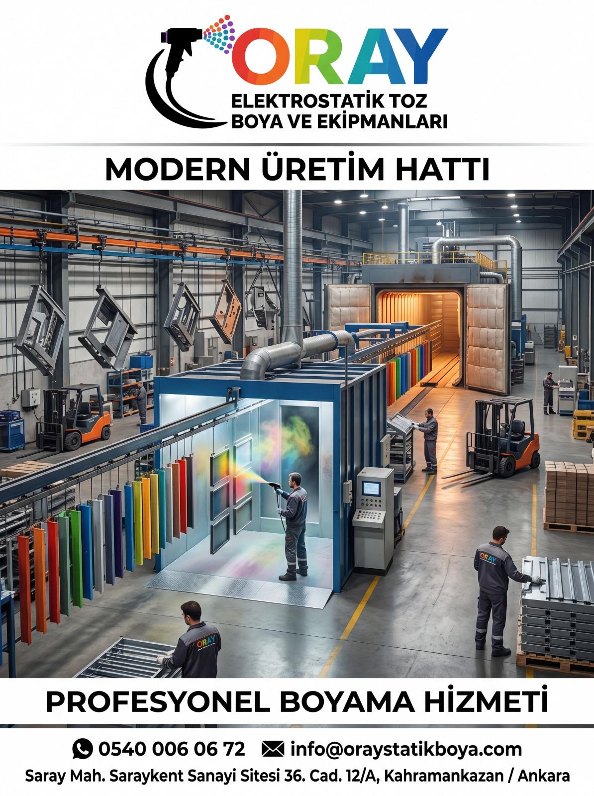 Modern üretim hattı ve boya kabini